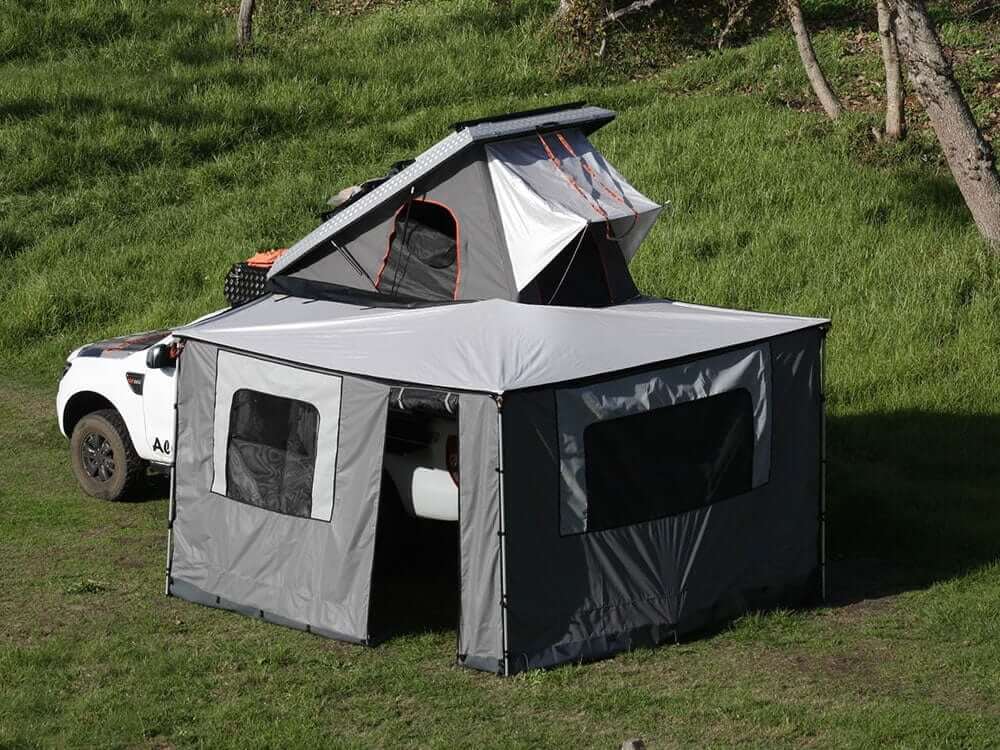 Alu Cab 2.6m 270° Shadow Awning Side Panels RHS