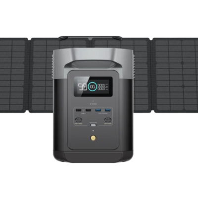 ECOFLOW Delta 2 Lithium Portable Power Station + ECOFLOW 110W Solar Panel