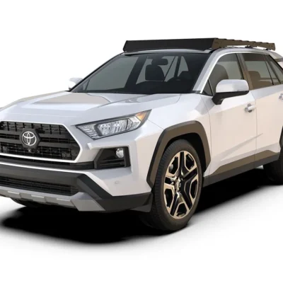 Toyota RAV4 with low-profile black roof rack